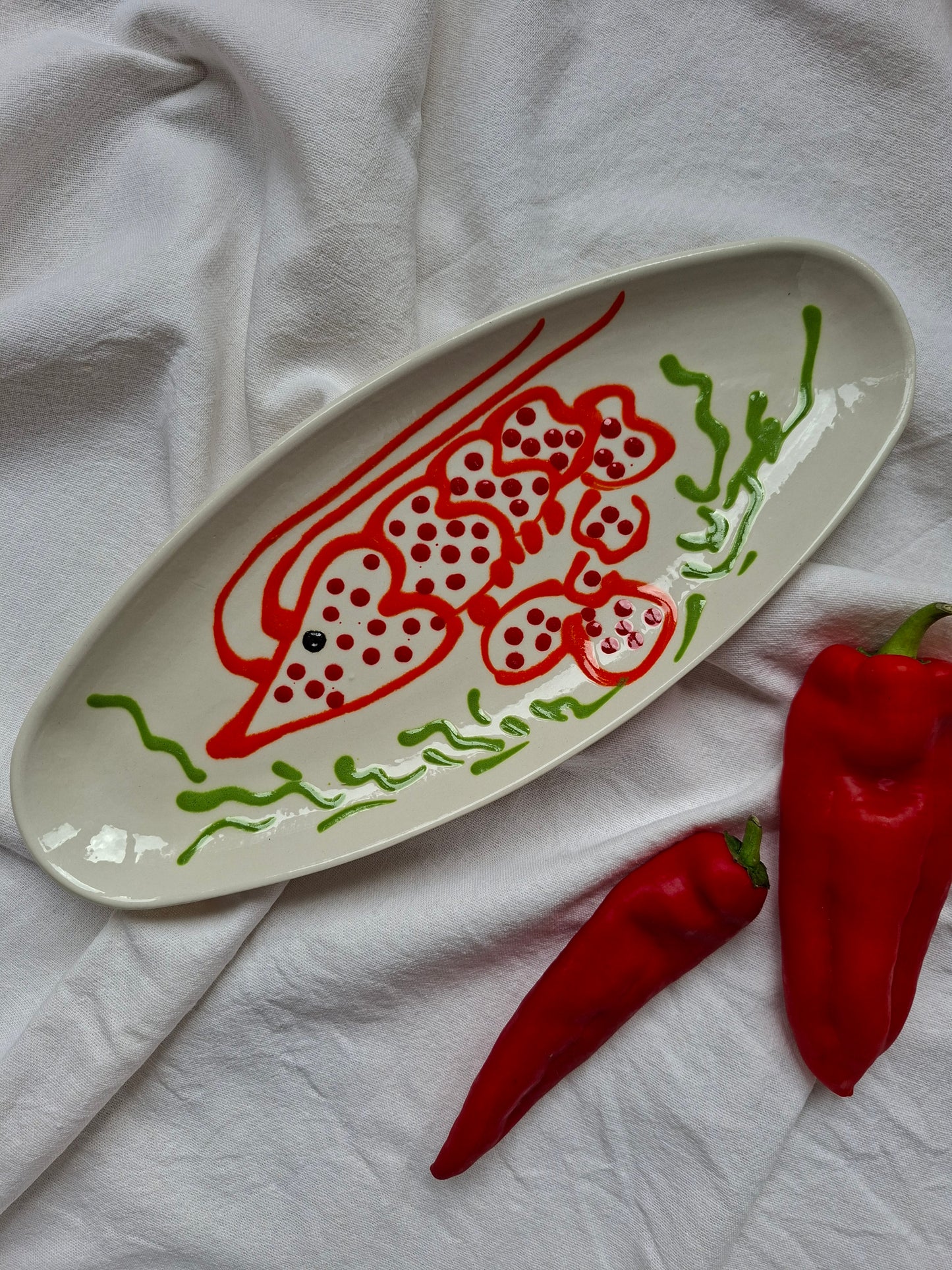 El Mar Serie | Garnaal oranje/rood