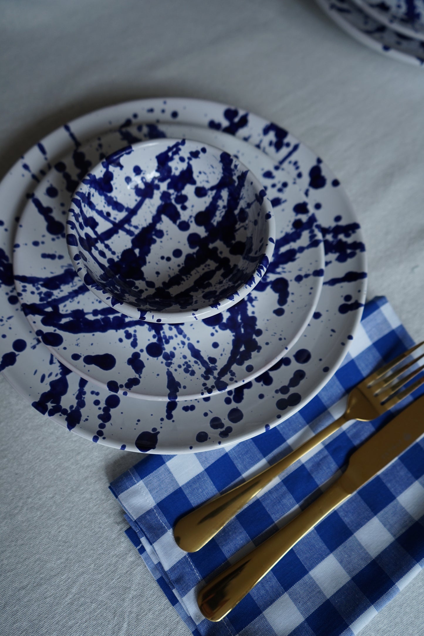 Uno Serie | Tapas Schaaltje wit - blauw