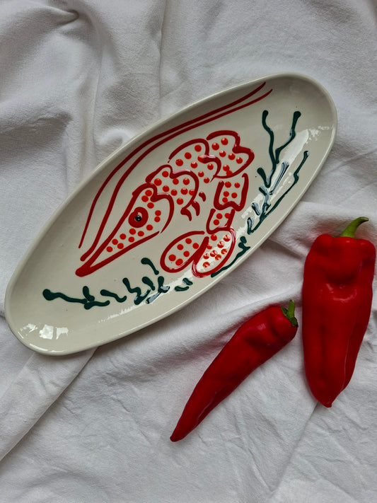 El Mar Serie | Garnaal rood/oranje