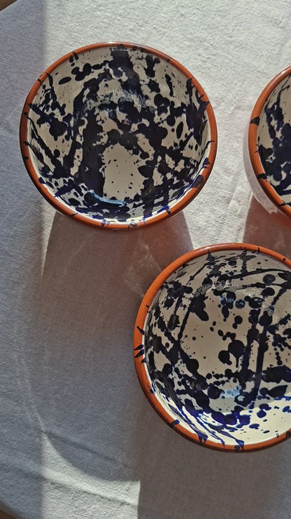 Uno Serie | Tapas Schaaltje groot bruin - blauw